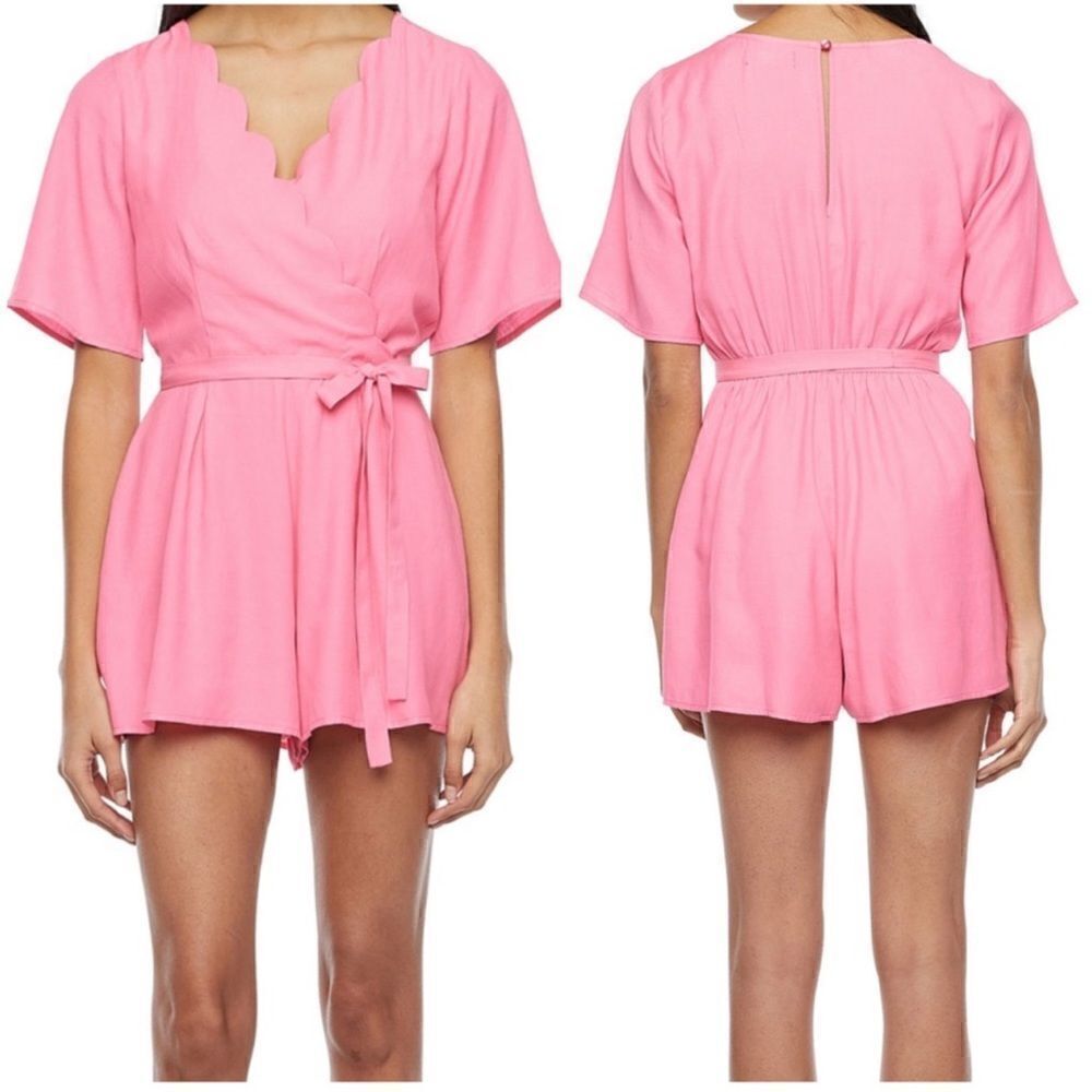 Trixxi Short Sleeve Pink Romper Playsuit | SZ XXS